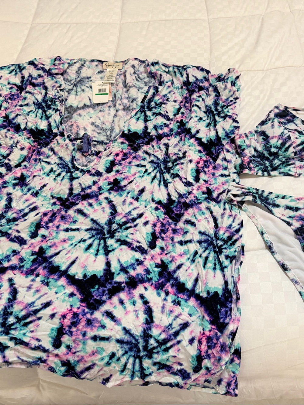 Jessica Simpson Tie-Dye Bikini and Cover-Up